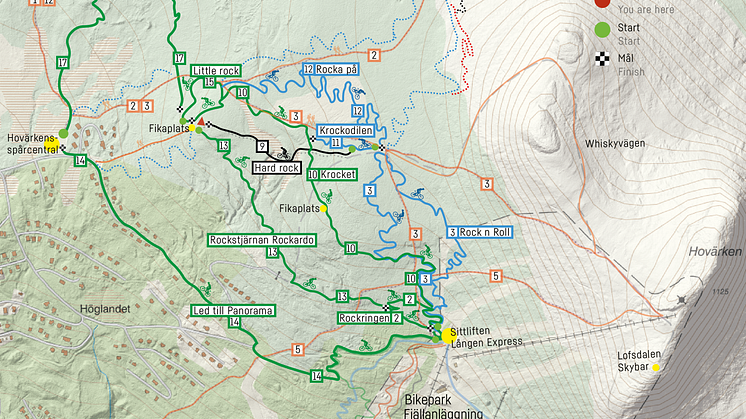 Fem nya leder för stigcykling öppnas i Lofsdalen Fjällpark MTB