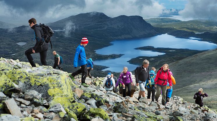 Stødig steintrapp gjør Gaustatoppen mer tilgjengelig 