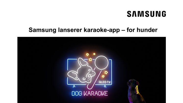 Samsung lanserer karaoke-app – for hunder