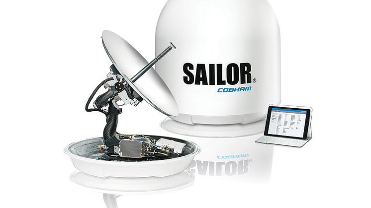 Cobham’s innovative SAILOR 600 VSAT Ka antenna (pictured) is expected to count for the majority of installations under the agreement