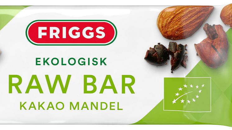 Friggs raw bar med kakao & mandel