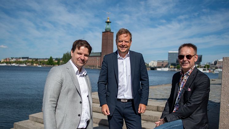 Från vänster, Anders Asplund, Peter Gustafsson och Klas Palmér.