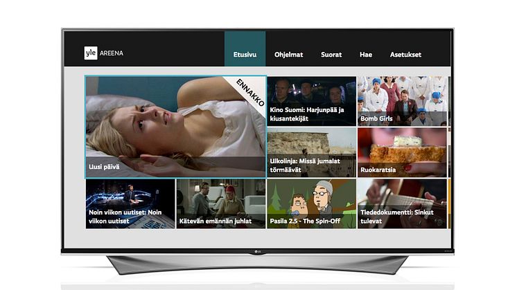 YLE AREENA SAAPUU LG:N SMART TV -ALUSTALLE