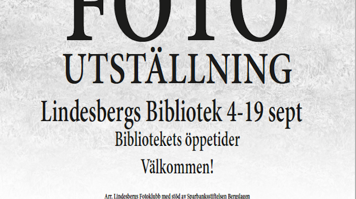 Lindesbergs ​Fotoklubbs jubileumsutställning i repris