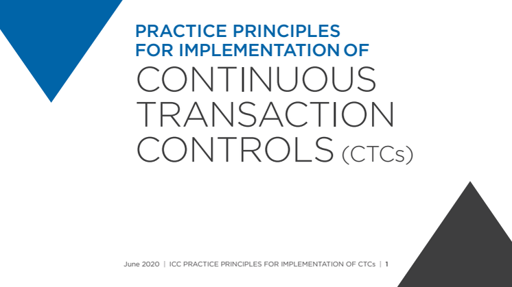 ICC Continuous Transaction Control (CTCs) Practice Principles