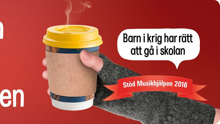 PRESSBYRÅN VÄRMER UPP MUSIKHJÄLPEN MED KAFFE