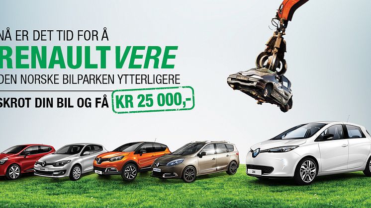 RENAULT`S FOTAVTRYKK I NORGE