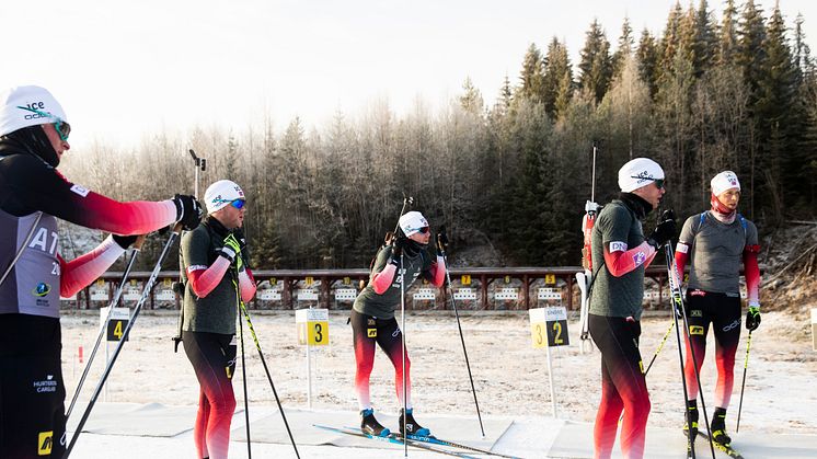 Elitelaget for herrer trente på Trysil forrige uke. Foto: Sondre Hensema Eriksen/Norges Skiskytterforbund