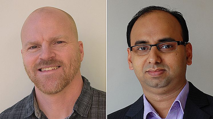 Anders Berglund, forskare och företagare,  och Neeraj Sonalkar, forskare på Stanford University.