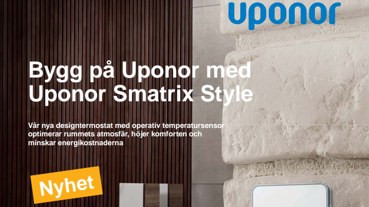 Bygg på Uponor med Uponor Smatrix Style