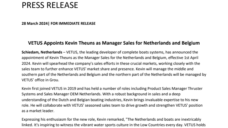 VETUS appoints Kevin Theuns as Sales Manager for Netherlands  Belgium_EN_final.pdf