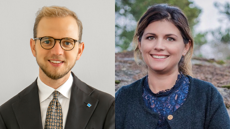 Edvin Bernhardsson (KD) och Erica Magnergård (KD).