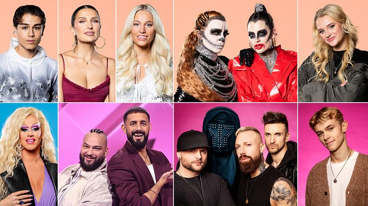 Artisterna i Sommarlov i SVT 2025. Foto Janne Danielsson SVT och montage Charlotte Granrot.jpg