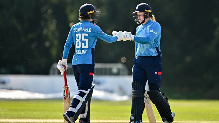 Paige Scholfield and Hollie Armitage are both named in all three squads. Pic: ECB/ECB via Getty Images