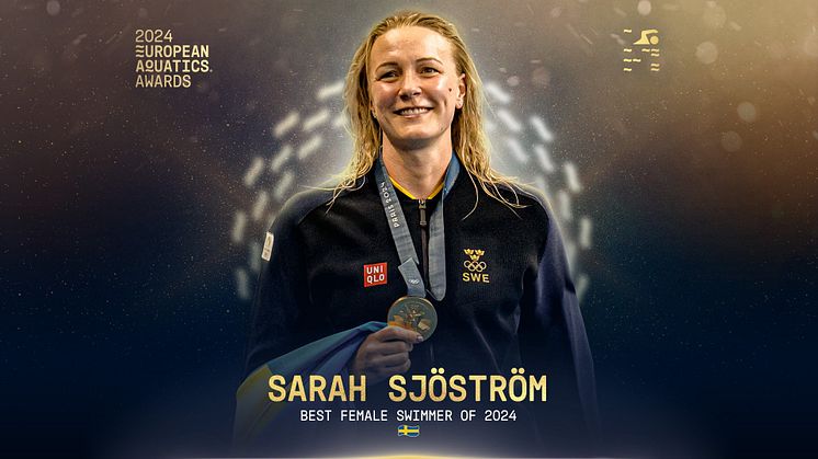 Sarah Sjöström – Europas bästa simidrottare för sjätte gången!