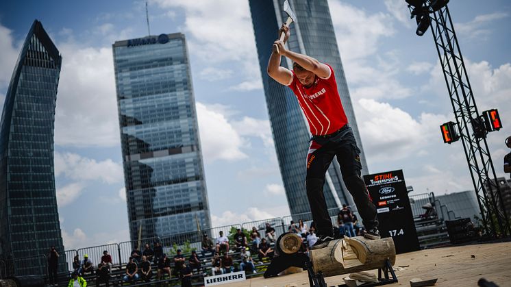 Lørdag eftermiddag løb dette års Rookie World Championship i ekstremsporten TIMBERSPORTS® af stablen i Milano i Italien. Danske Esben Pedersen var en af tolv deltagere.
