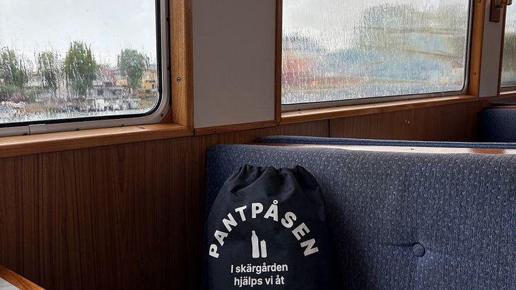 Bild på en påse i en båt