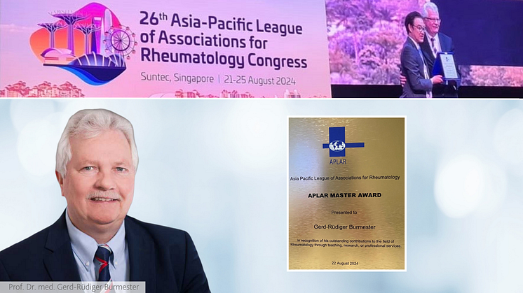 amedes Experte Burmester in Singapur zum APLAR Master ausgezeichnet