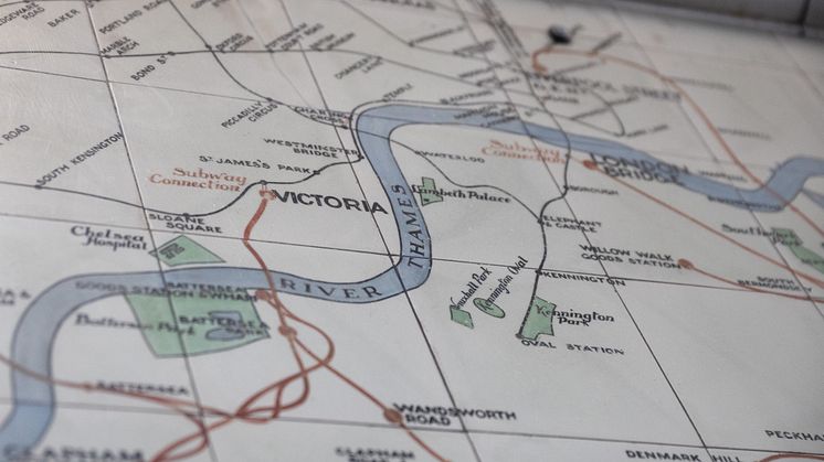 Victoria station heritage rail maps restored