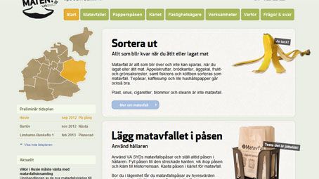 VA SYD lanserar ny webbplats - "Tack för maten"