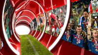Canon bygger 17 meters ljustunnel med historisk fotoutställning för fansen på fotbolls-EM