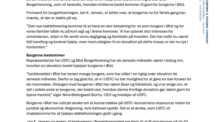 PM_USTC donerer 50 mio til Ølst gennem støtteforening_final.pdf