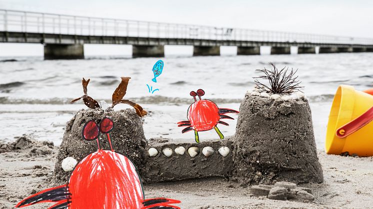 Var inte rädd lilla, krabban - Sommarscen