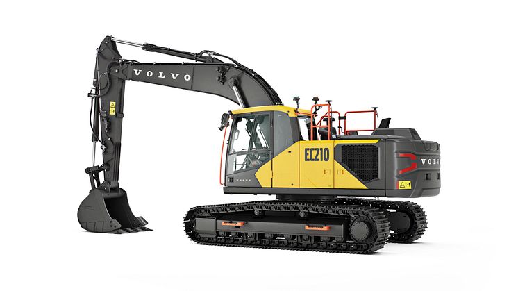 Volvo EC210 bandgrävare - vänster bak