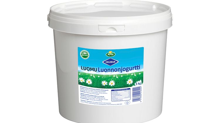 Arla Ingman Luomu Maustamaton jogurtti 5 kg