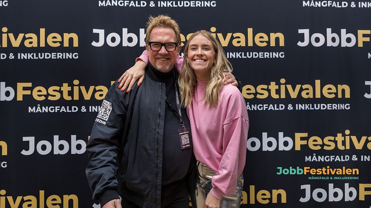 Mats Wernheim, VD & Grundare Jobbfestivalen & Malin Moezzi, Lic. Psykolog, Advisor & Projektledare på Jobbfestivalen.