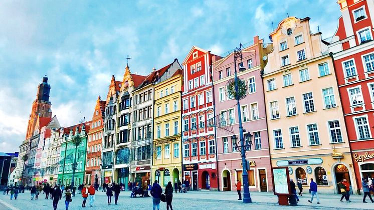 Wroclaw, en av de större städerna i Polen som enligt Zmartas semesterindex är det land som erbjuder den billigaste semesterveckan.