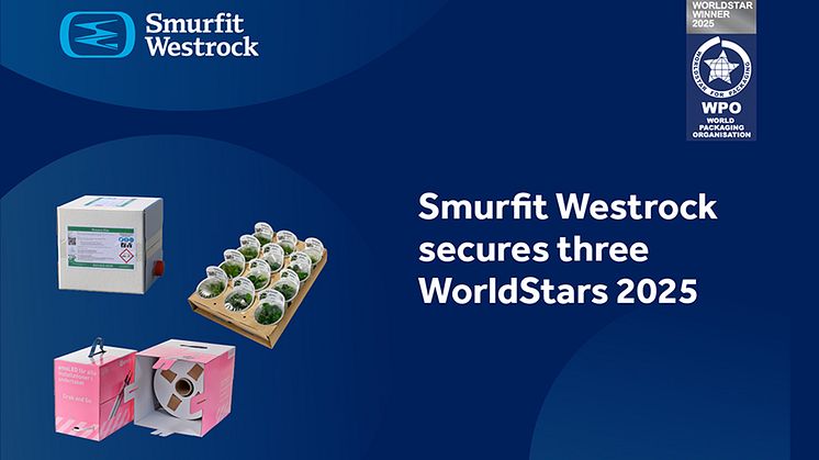 Smurfit Westrock Skandinavien är stolta över att ha vunnit tre prestigefyllda WorldStars vid årets WorldStar Packaging Competition 2025.