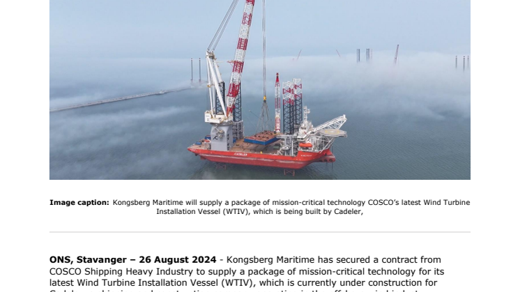 COSCO orders Kongsberg Maritime technology package for fifth Cadeler jack up newbuild_FINAL.approved.pdf