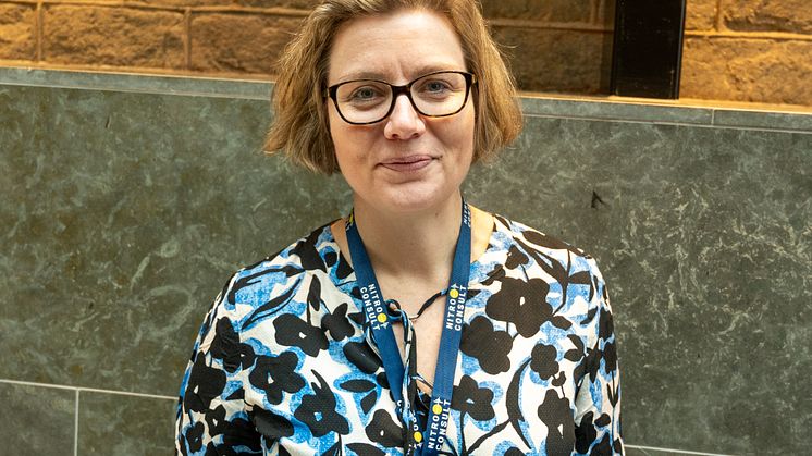 – En stor del av vårt arbete består av att förmedla att vi nu är en egen förening, säger Catrin Edelbro som är ordförande i Svenska föreningen för bergmekanik och ingenjörsgeologi. Bild: Lars-Olof Tandberg