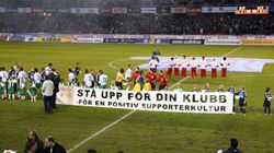 Supportermässa på Fryshuset