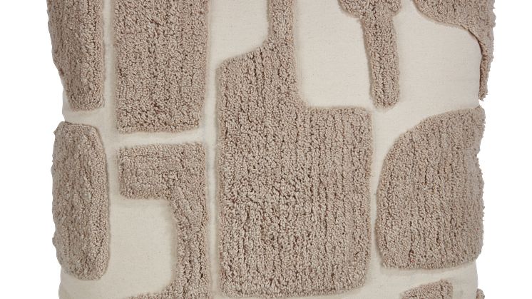 Coussin DVERGFAKS 45x45 grisbeige.png