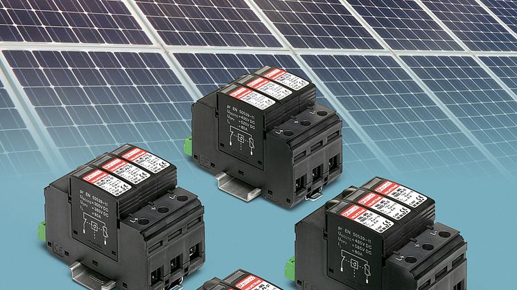 Överspänningsskydd för solcells applikationer