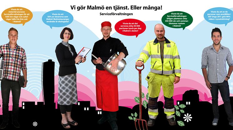 Serviceförvaltningen på Malmöfestivalen, 2012
