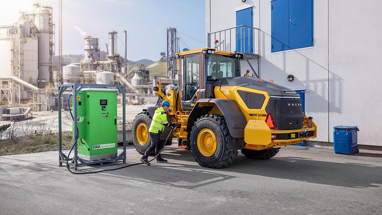 Volvo L90 Electric - laddning