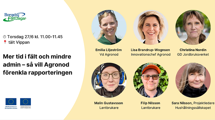 Agronod, seminarium på Borgeby fältdagar 