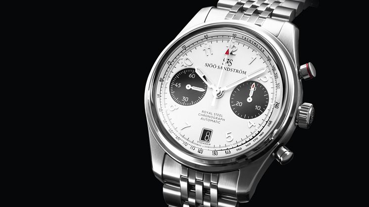 Royal Steel Chronograph 40mm White Image - Sjöö Sandström.jpg