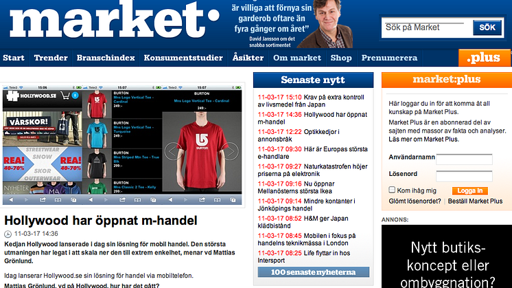 "Hollywood har öppnat m-handel" - market.se