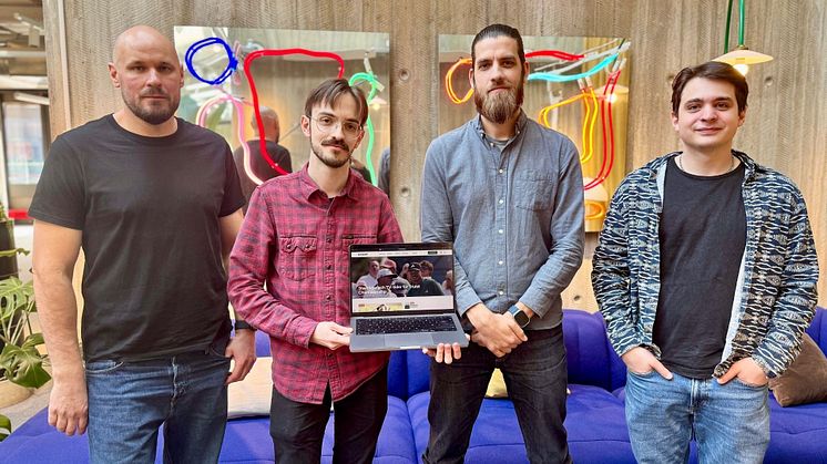 Teamet bakom nya Svensk Golf-webben i Stockholm