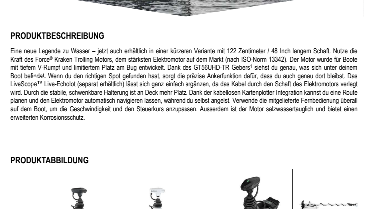 Datenblatt Force Kraken 48''
