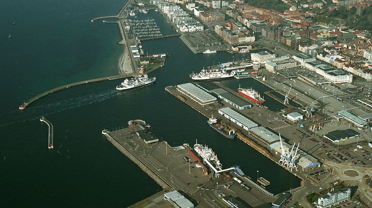 Flygbild Norra hamnen söder