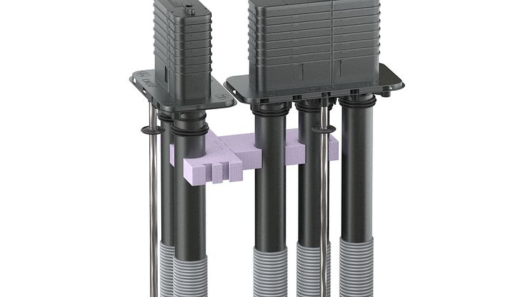 Quadro-Secura® Abstandshalter Nova R Anordnung über Eck