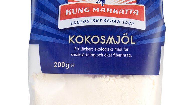 Kung Markatta bjuder 4good besökare på ekologiskt kokosmjöl.