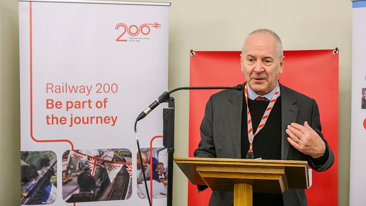 Rail Minister, Lord Hendy, joined the celebration event