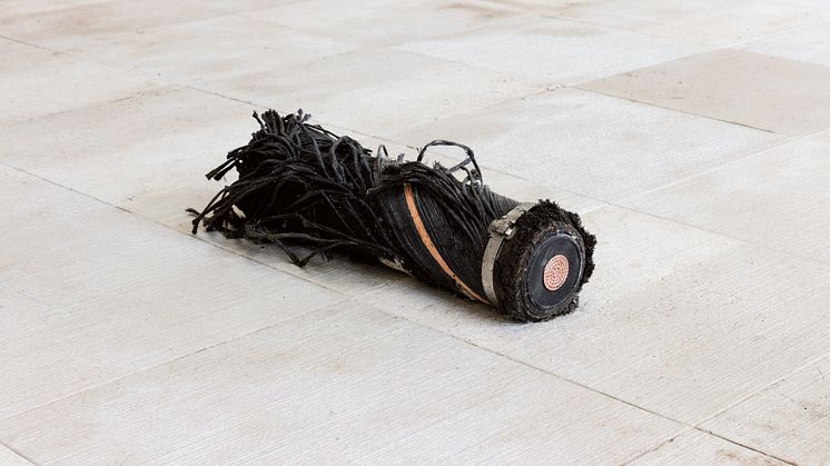 Nina Canell, Brief Syllable (Floppy), 2017
