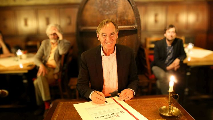 500 Jahre Auerbachs Keller - Verleihung der Ehrenbotschafter-Urkunde an Burkhard Jung